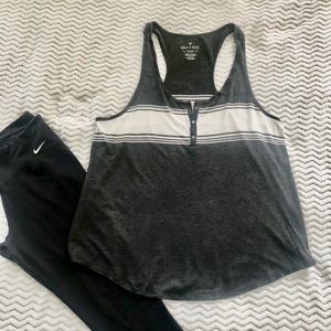 Striped American Eagle loose fit tank top